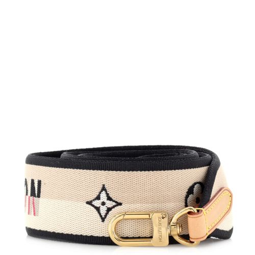 Logo Shoulder Strap Jacquard Wide