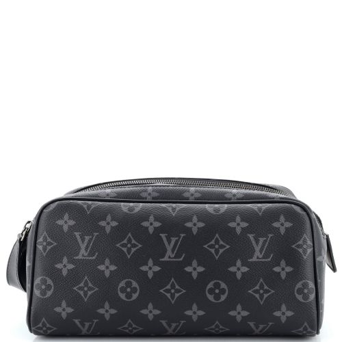 Dopp Kit Toiletry Pouch Monogram Eclipse Canvas