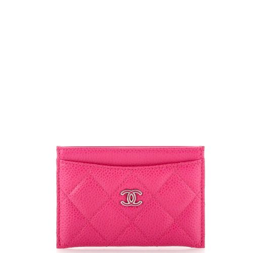 Classic Card Holder Quilted Caviar