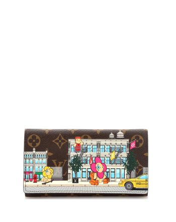 Sarah Wallet Limited Edition Vivienne Xmas Monogram Canvas