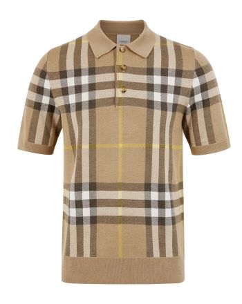 Burberry Men's Wellman Polo Apricot