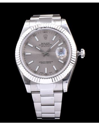 Rolex Datejust Watches with luminous hour markers Silver