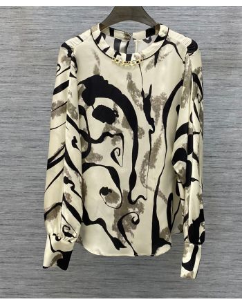 Valentino Women's Silk Shirt Black