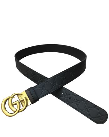 Gucci Reversible GG Supreme belt 473030 Black